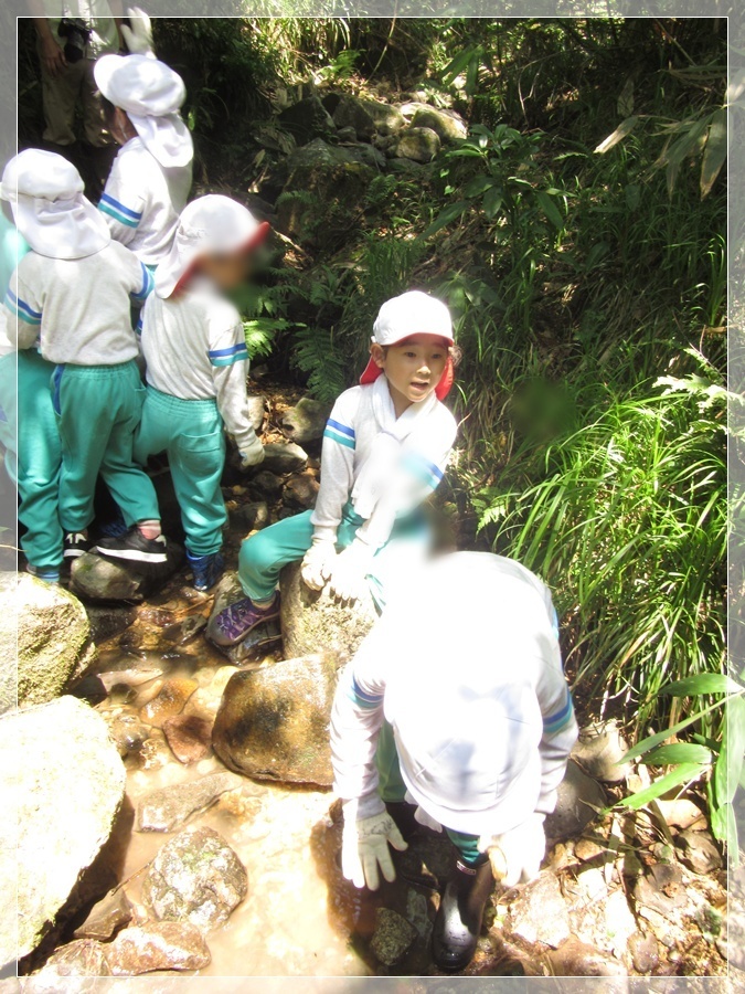 オープニングは、年長　百合組のマーチングからスタートです。緊張してドキドキの様子。